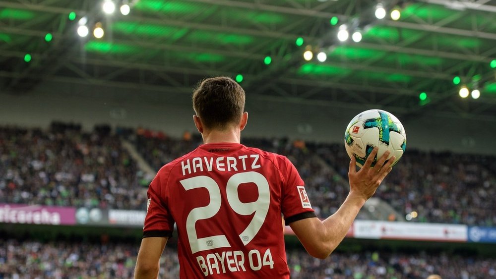 Havertz, en el punto de mira del Bayern. Twitter/bayer04_es