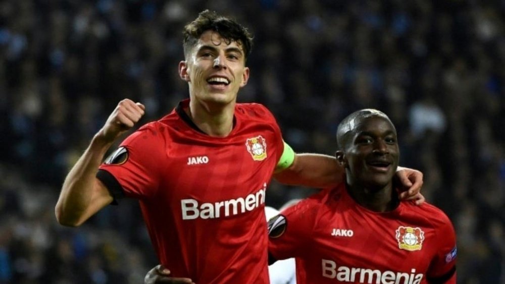 Chelsea have yet to make an official bid for Kai Havertz. AFP
