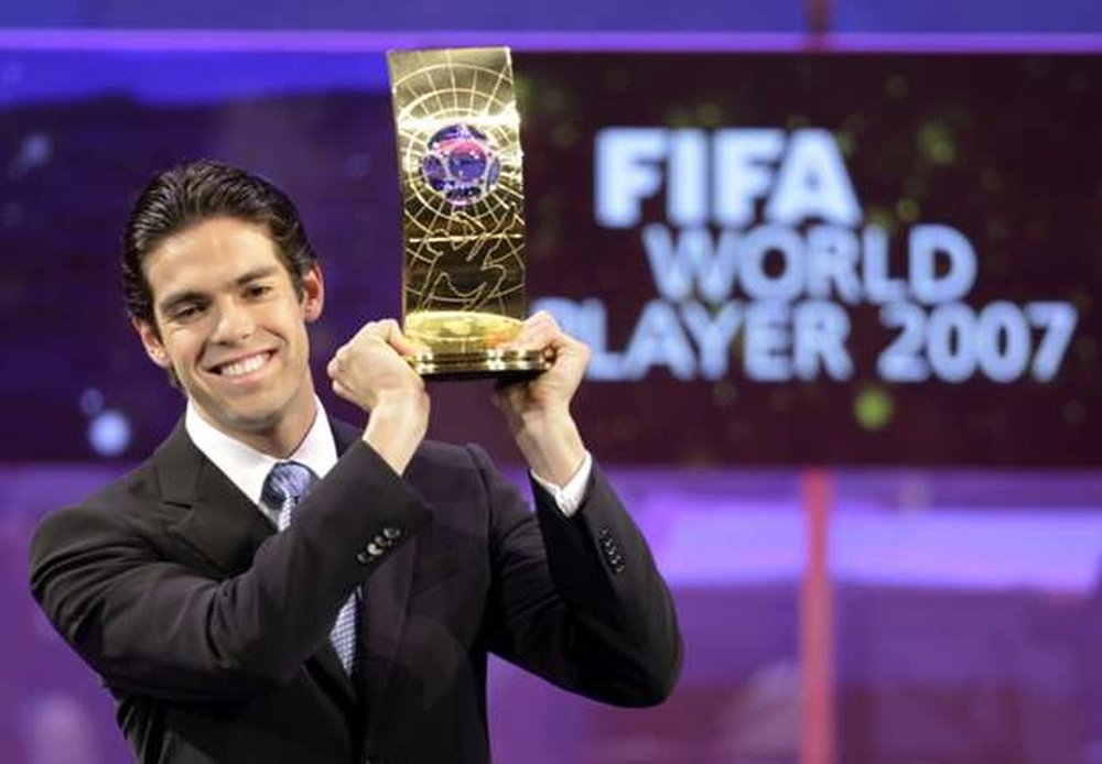 Kaka won the Ballon d'Or in 2007. Goal