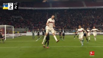 El Stuttgart remontó el partido. Captura/Bundesliga