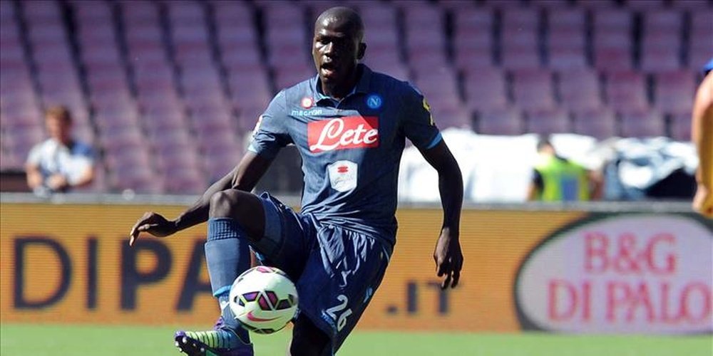 Kalidou Koulibaly during a Napoli match. SSCNapoli