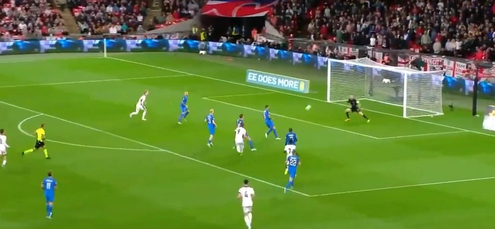 Kane has played 100 matches in an England shirt. Screenshot/UEFAtv