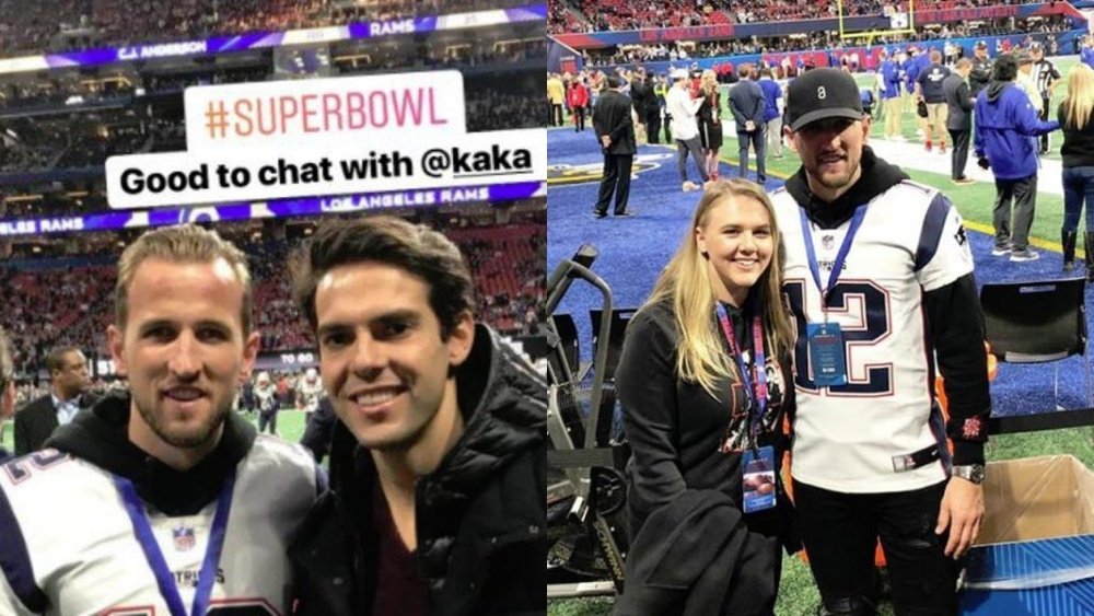 Kane y Kaká se encontraron en Atlanta. Instagram/HarryKane