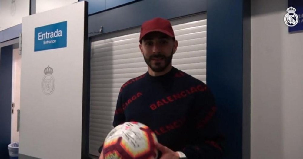 Le voyant Benzema : il a prédit son 'hat-trick' à l'Athletic. Captura/RealMadridTV