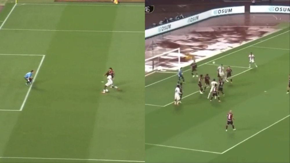 Barcelona came out all guns blazing against Vissel Kobe. Screenshots/BarcaTV