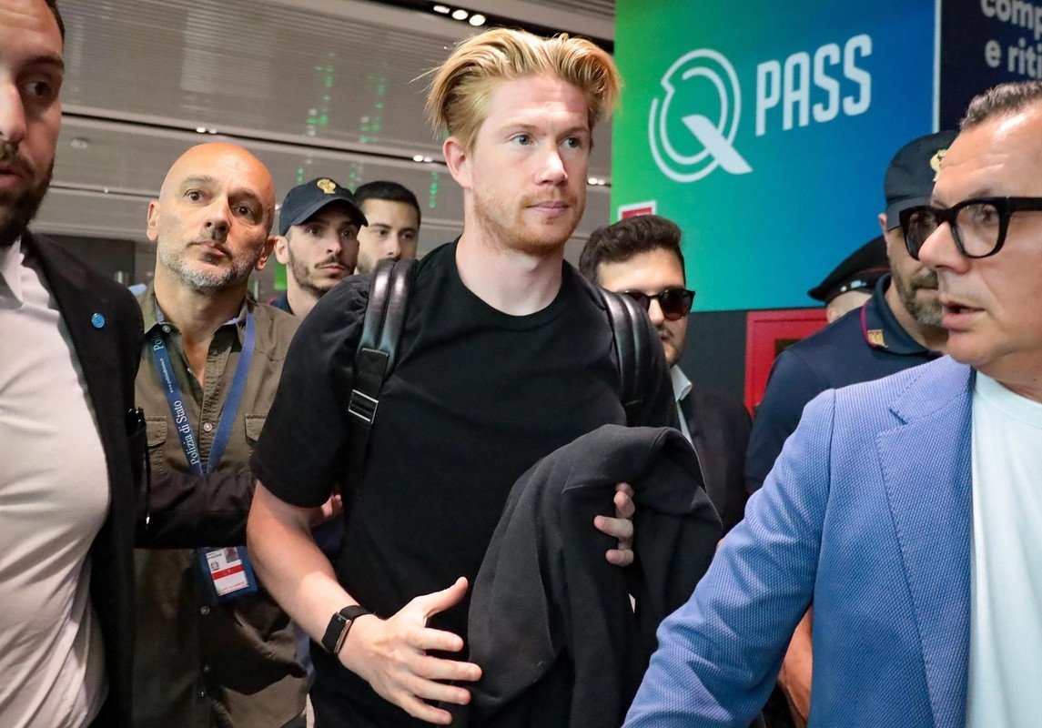 De Bruyne ya está en Italia. EFE