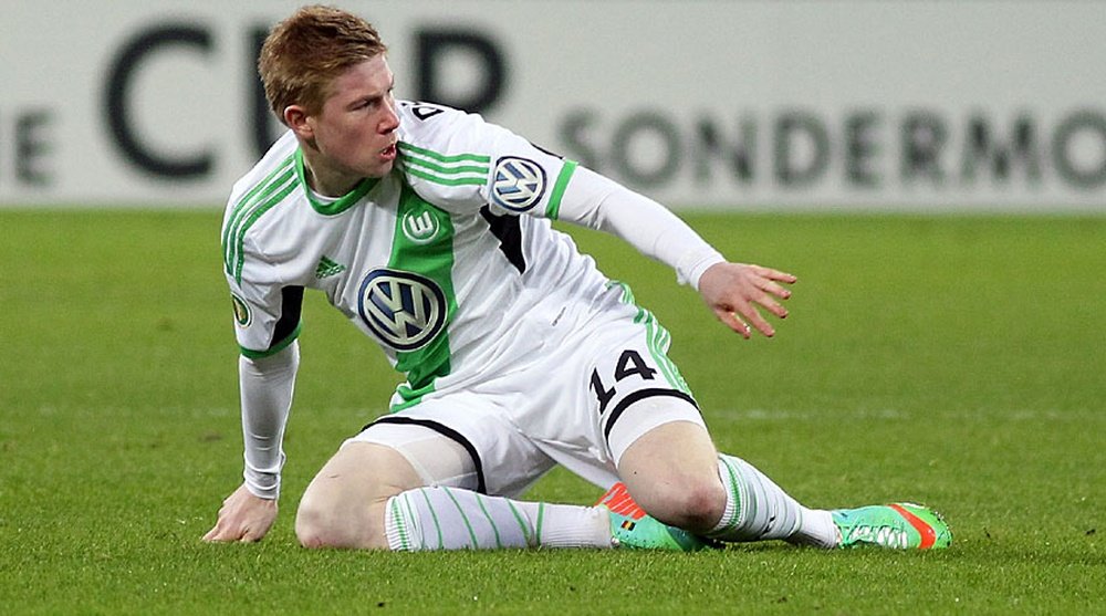 Kevin de Bruyne, durante un partido con el Wolfsburgo. VFLWolfsburg