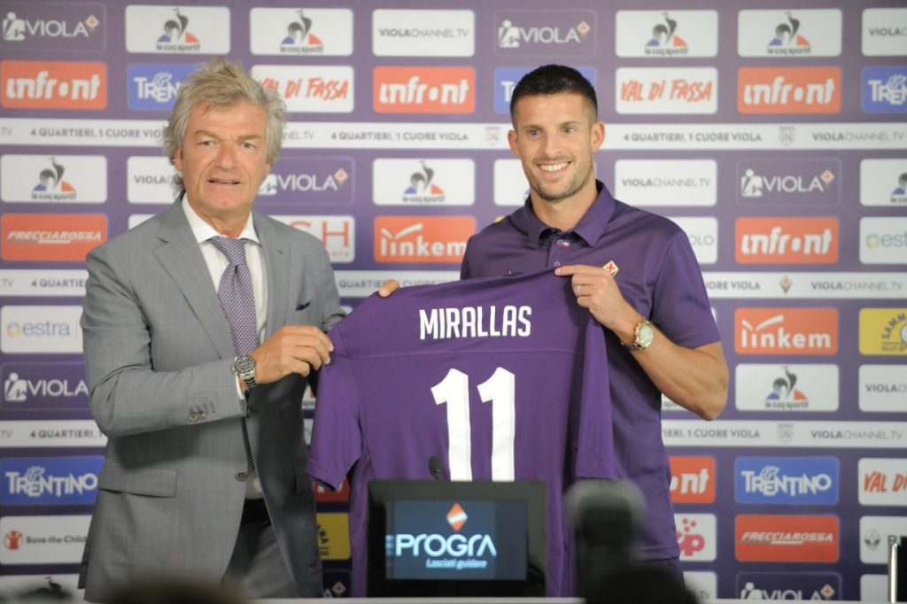 OFFICIAL: Kevin Mirallas joins Fiorentina on loan