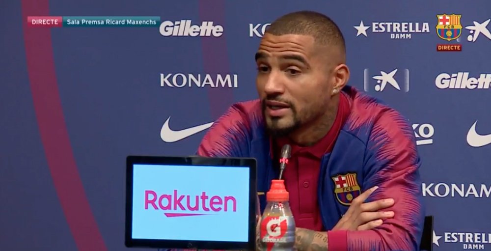 Boateng no quiso polémicas. Captura/FCBarcelona