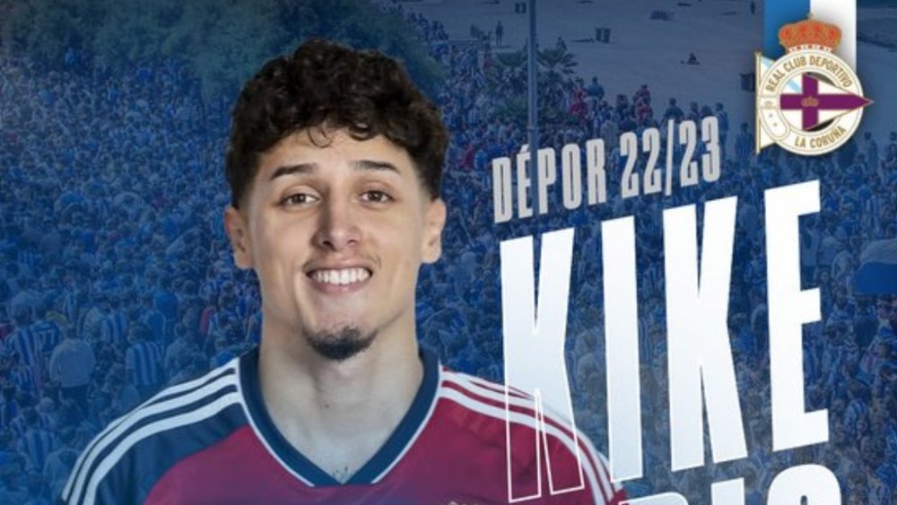 Kike Saverio, nuevo jugador del RC Deportivo. Twitter/RCDeportivo