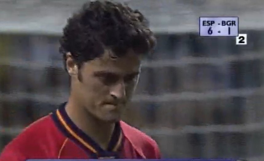 Aquella goleada amarga a Bulgaria. Captura/RTVE