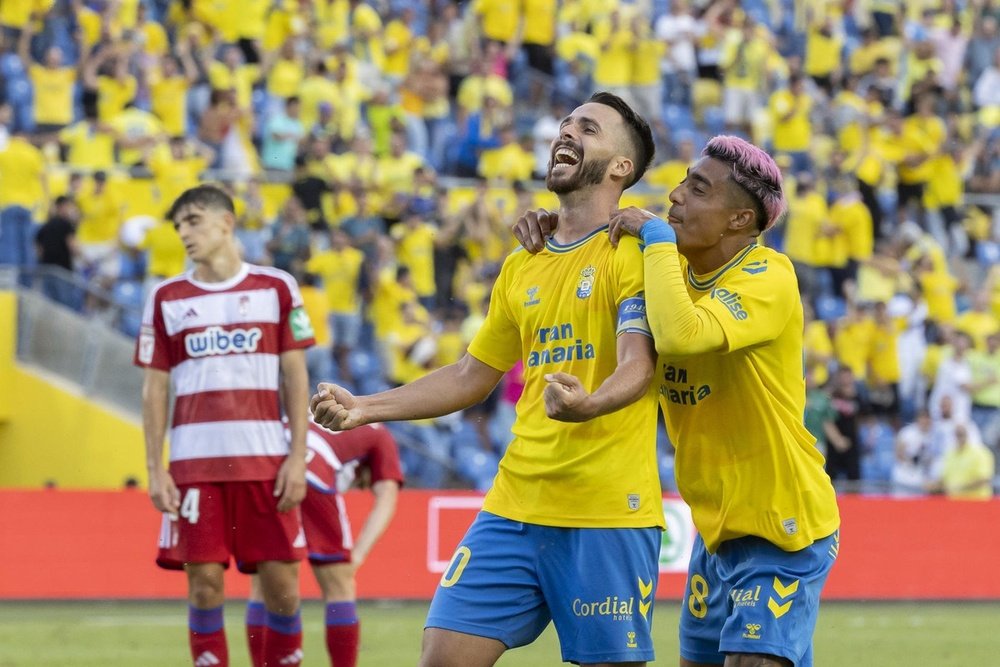 Kirian Rodríguez hizo olvidar los 2 goles anulados de Munir El Haddadi. EFE
