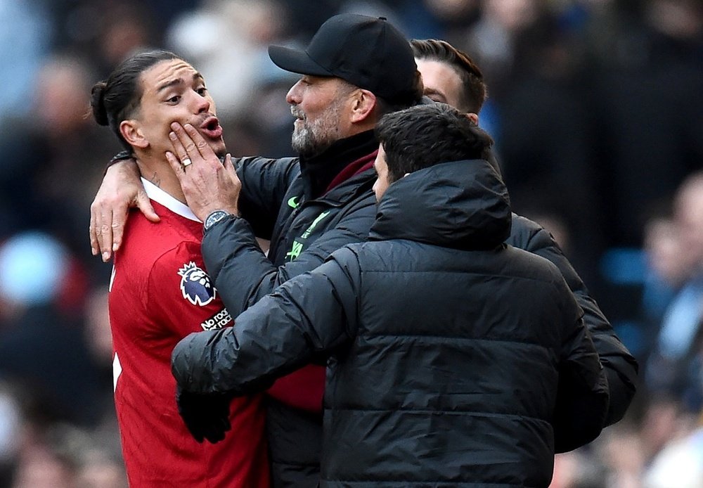 Darwin Nunez made his 60th appearance for Liverpool. EFE