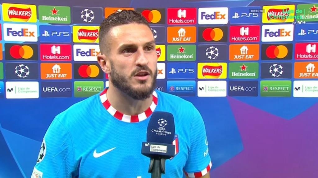Koke spoke after Atletico made the quarter-finals. Screenshot/MovistarLigadeCampones