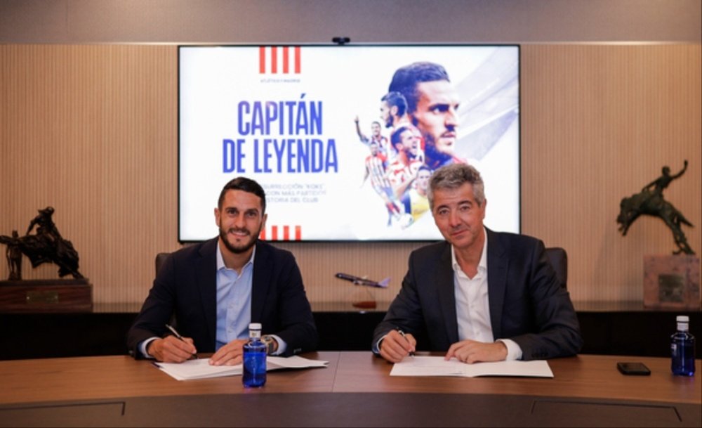 Koke a signé un CDI avec l'Atlético. AtléticoDeMadrid