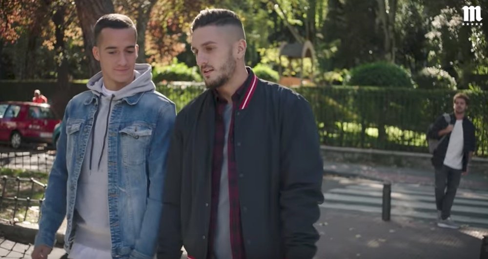 Koke y Lucas Vázquez, protagonistas de un anuncio de 'Mahou'. Captura/Mahou