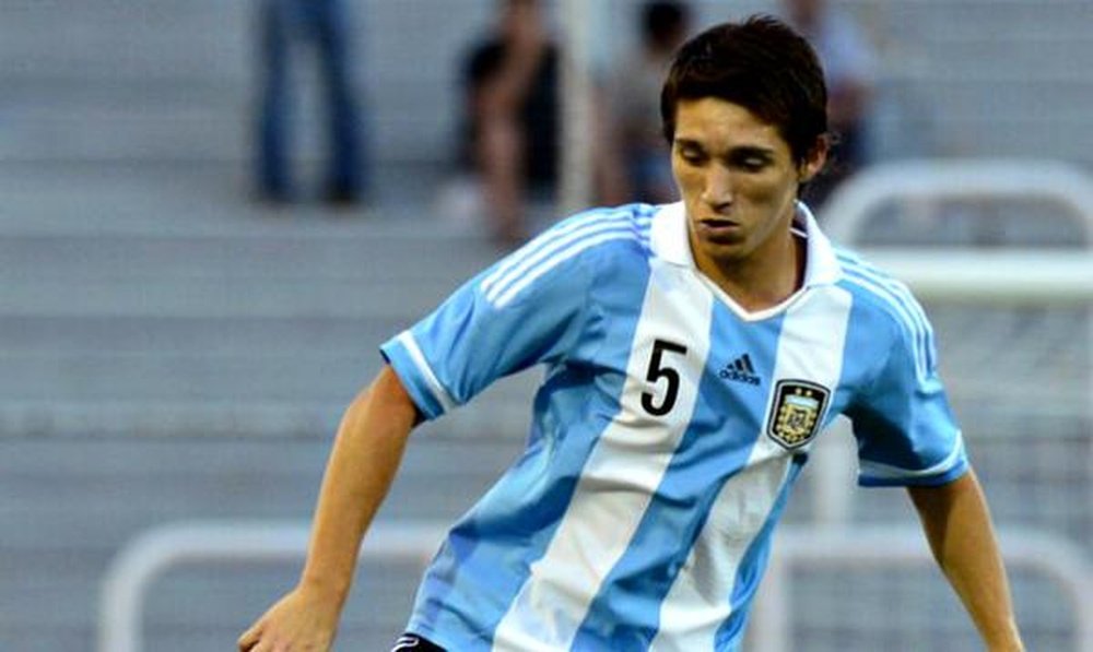 Kranevitter, en un partido con Argentina Sub'20 durante el Sudamericano de 2013. Twitter