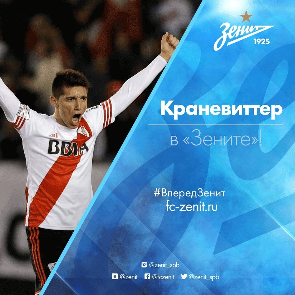 Kranevitter, o novo jogador do Zenit. Zenit
