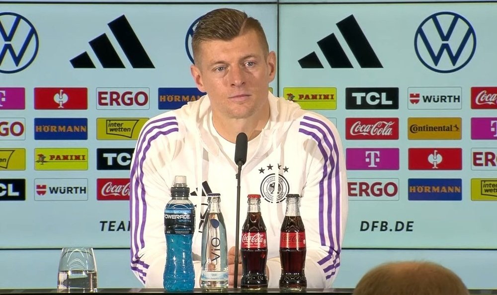 Kroos said that Germany can learn from Real Madrid's winning mentality. Screenshot/DFB