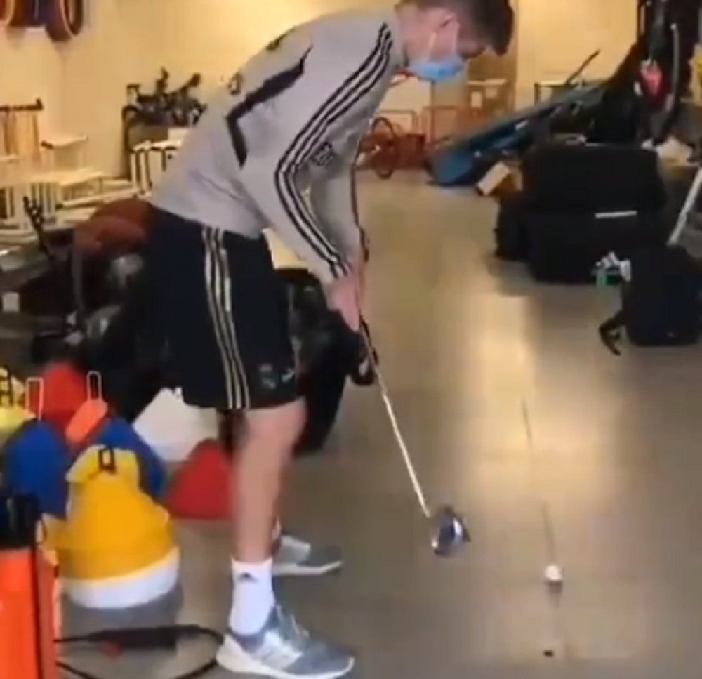 Contrairement à Bale, Kroos n'est pas fait pour le golf. Capture/toni.kr8s