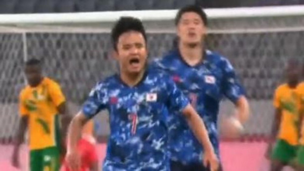 Kubo le dio la victoria a Japón con un golazo. Captura/beINSports