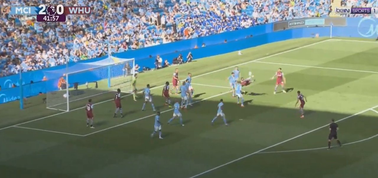 Kudus netted a superb bicycle-kick from inside the box. Screenshot/beIN