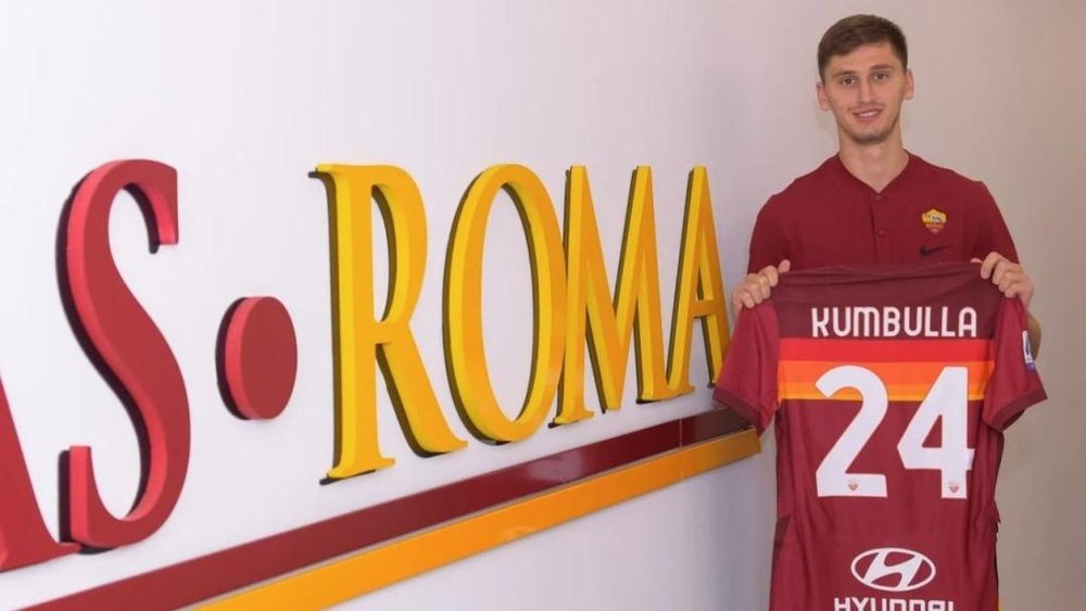 Kumbulla, nuevo jugador de la AS Roma. ASRoma