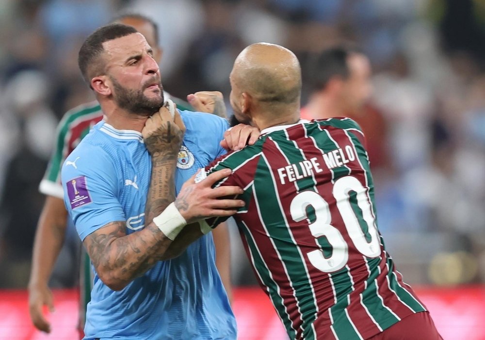 Felipe Melo se peleó con Walker. EFE