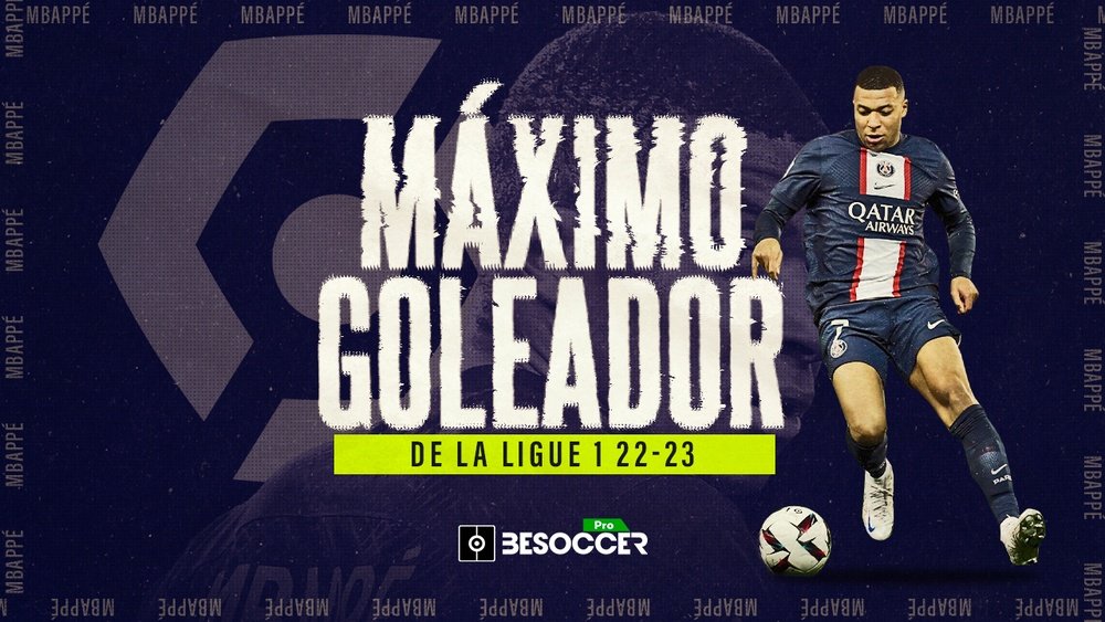 Mbappé, Bota de Oro de la Ligue 1 2022-23. BeSoccer Pro