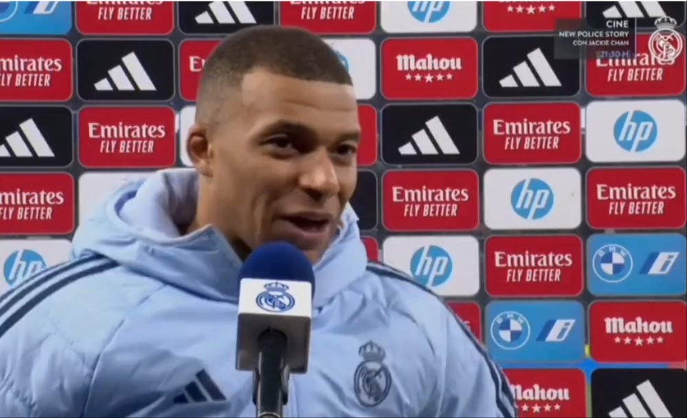 Kylian Mbappe hit his 12th La Liga goal against Las Palmas. Screenshot/RealMadridTV