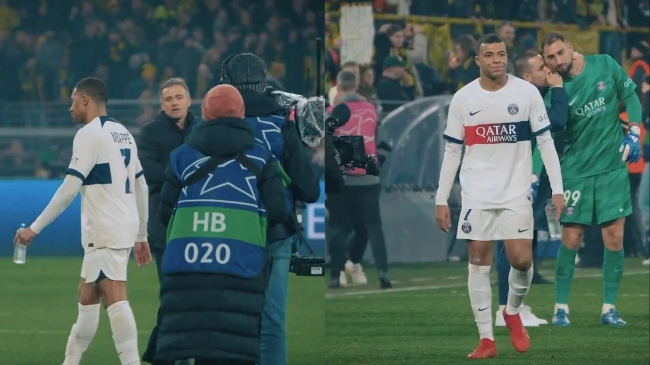 Mbappe's annoyance with Luis Enrique for asking them to hold on to draw