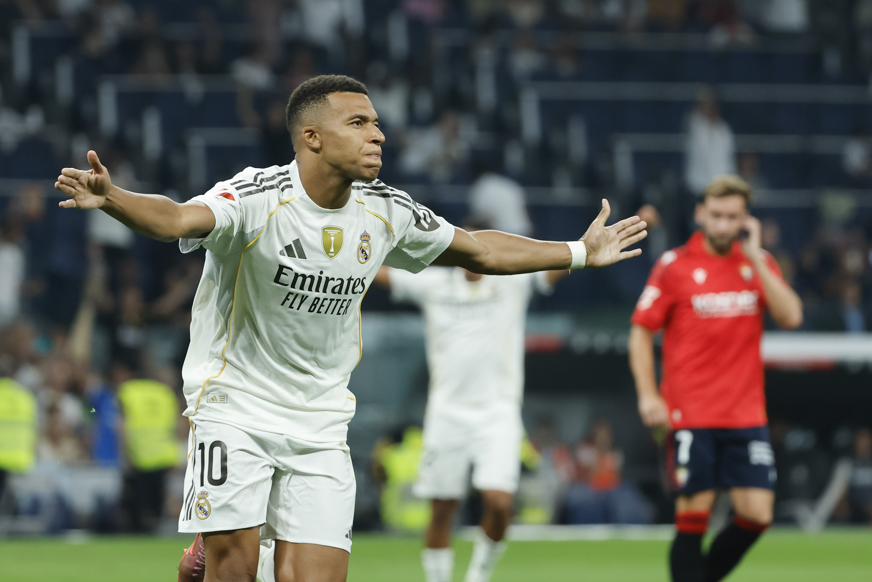 Kylian Mbappe goal penalty Real Madrid Osasuna