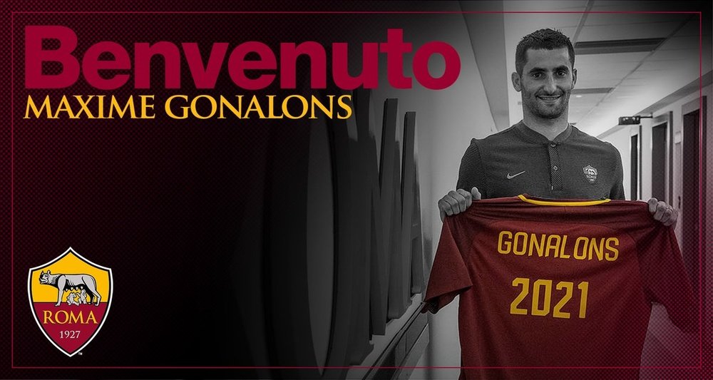 L'AS Rome officialise l'arrivée de Maxime Gonalons. ASRoma