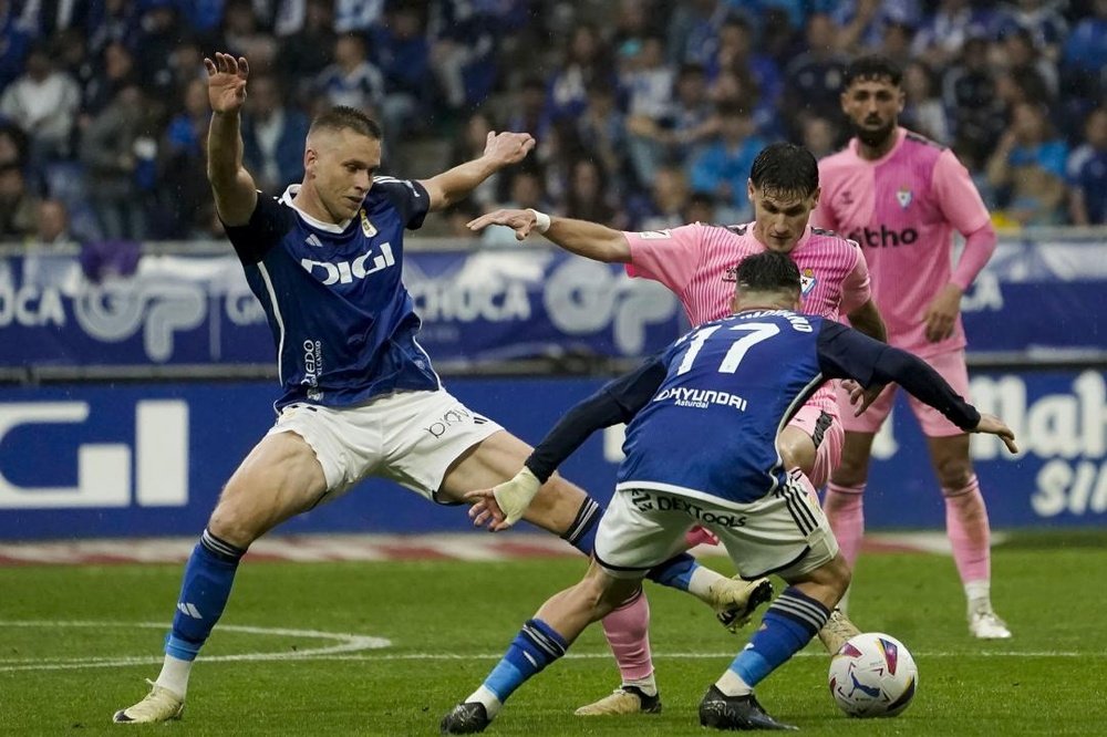 El Oviedo cuenta con la estadística a su favor. EFE