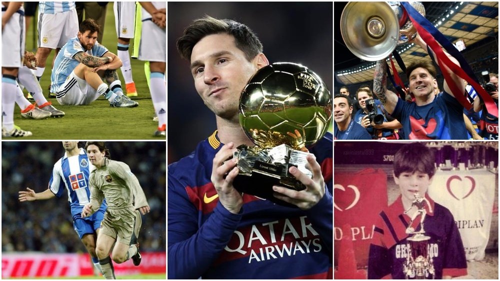 A trajetória de Messi em 20 momentos. EFE - AFP - Barcelona