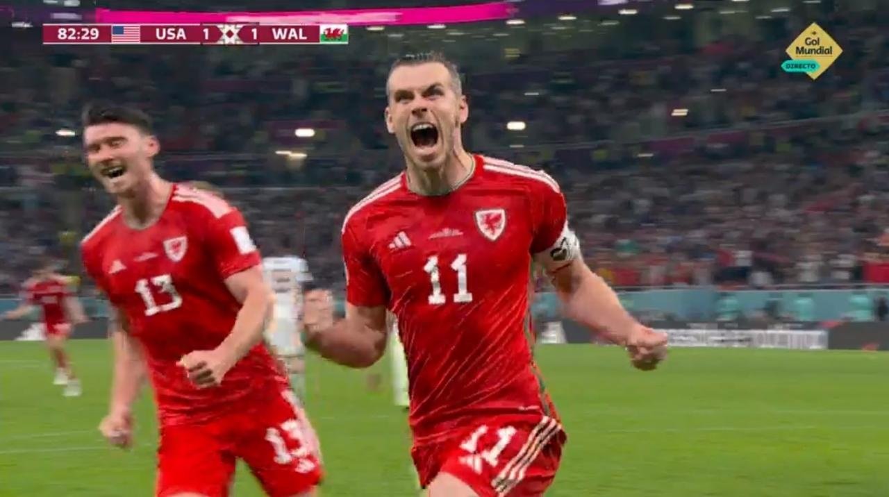 Bale anotó el 1-1 ante Estados Unidos de penalti. Captura/GolMundial