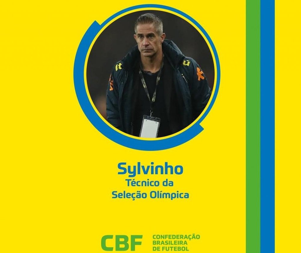 Sylvinho se encargará de la Sub 23 en Tokio 2020. Twitter/CBFFutebol