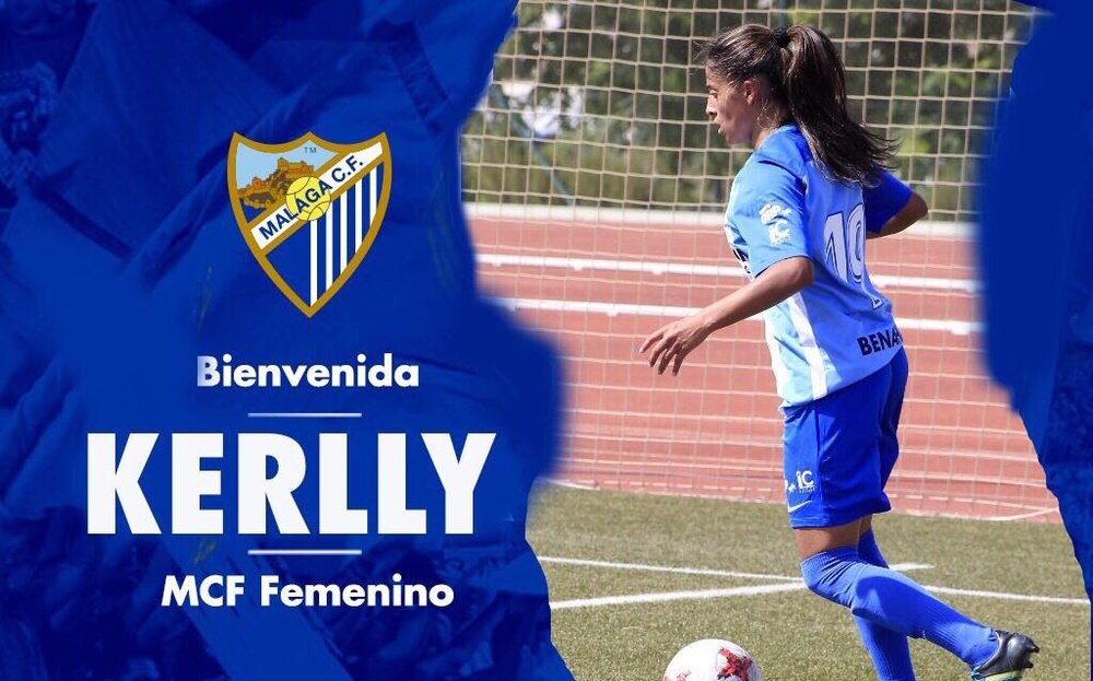 Kerlly Real, nueva jugadora del Málaga Femenino. MálagaCFFemenino