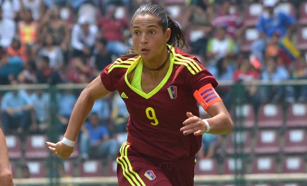 Deyna Castellanos fue clave en la victoria de Venezuela. FederacionVenezolanaDeFutbol
