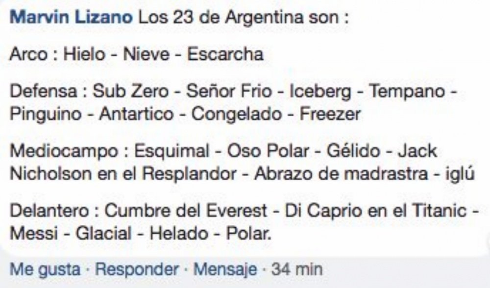 Los 'elegidos' en Argentina. Twitter