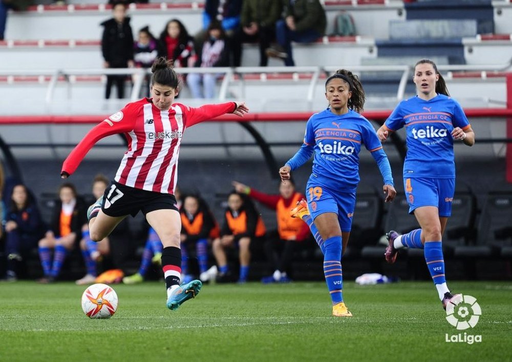 Athletic Femenino y Valencia empataron 2-2. LaLiga
