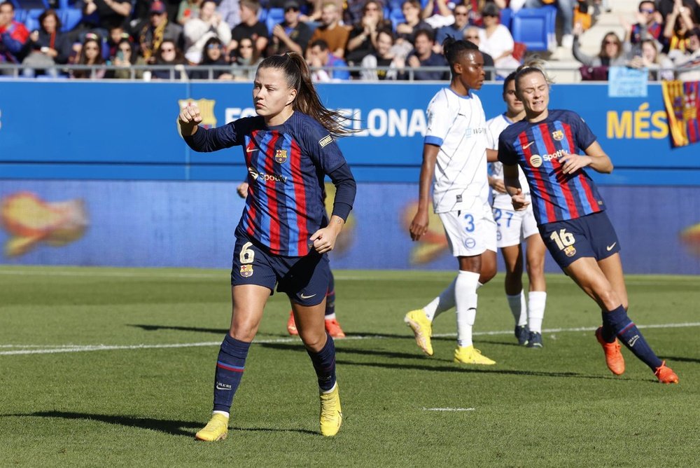 El Barça quiere seguir como primero de grupo. EFE/Toni Albir
