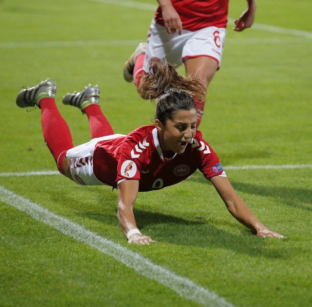 Nadia ha entrado en la historia de Dinamarca con su gol. NadiaNadim