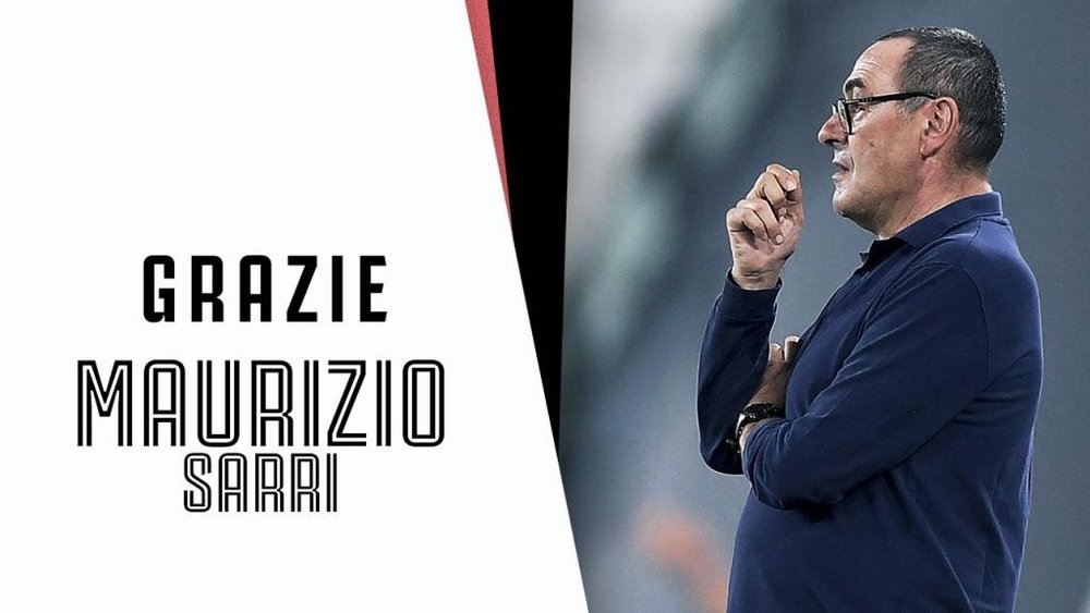 Maurizio Sarri é demitido da Juventus. Twitter/JuventusFC