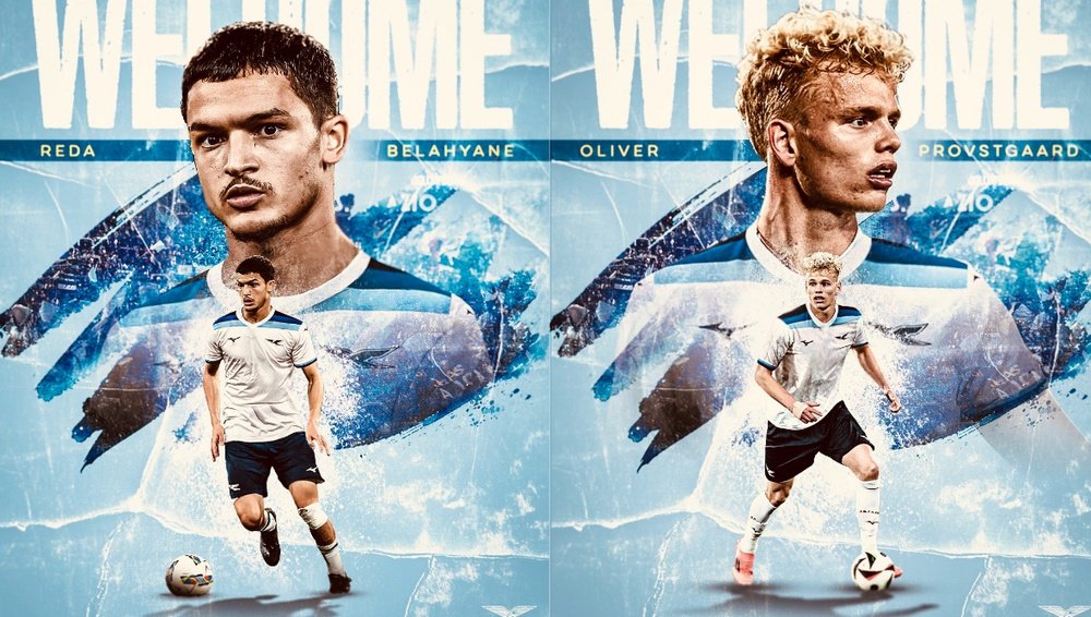 Belahyane e Provstgaard sono biancocelesti. Collage/SSLazio