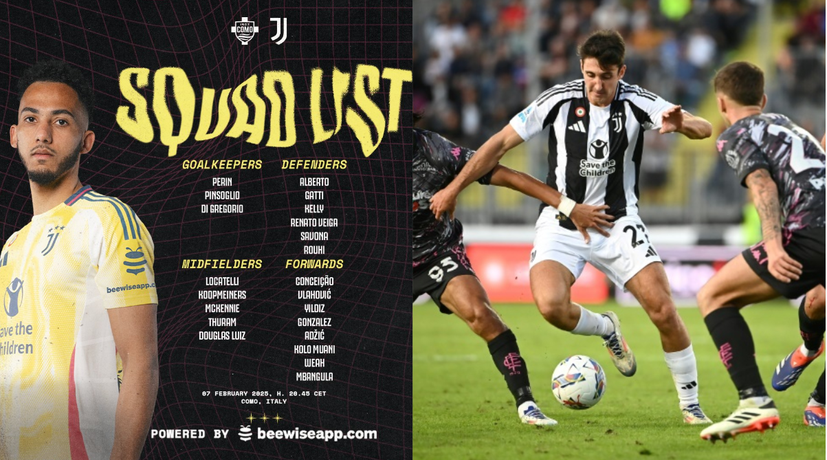 Un debutto e una pesante assenza tra i convocati della Juve