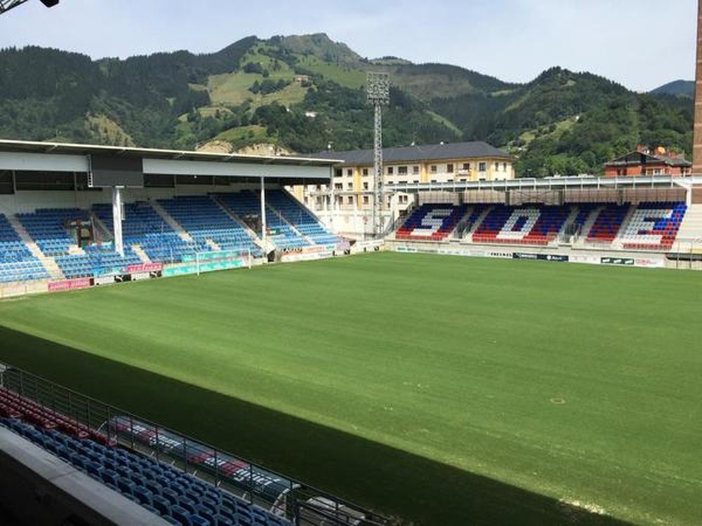 El estadio de Ipurúa, hogar del Éibar. Twitter