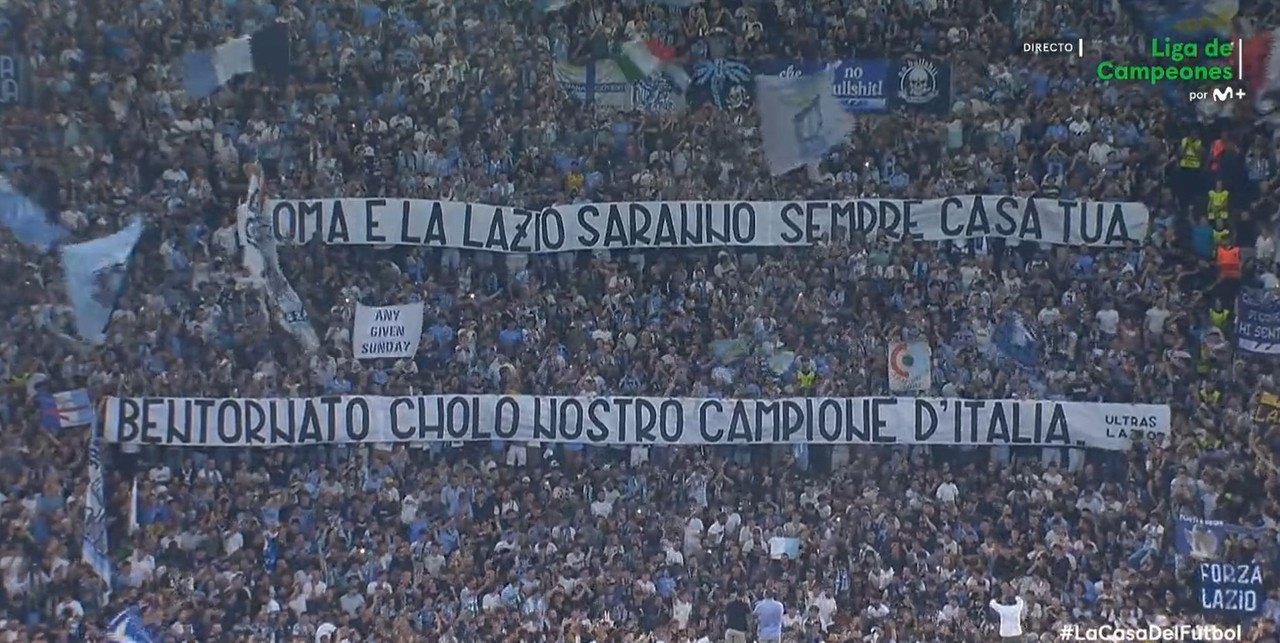 El emotivo homenaje de la Lazio al Cholo