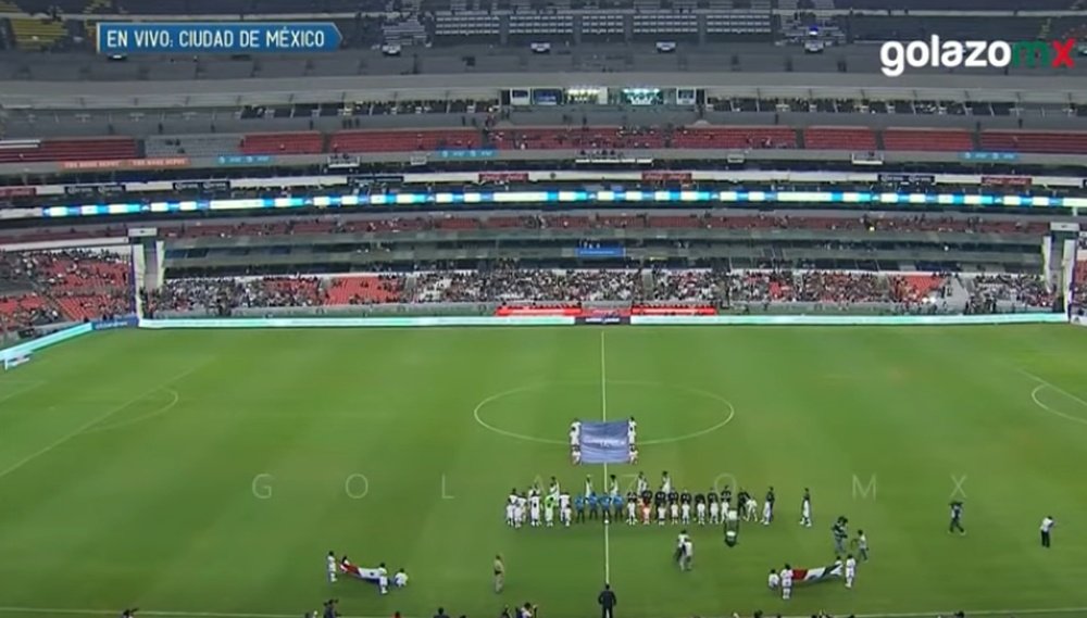 La peor entrada de la década en el Estadio Azteca. Captura/GolazoMX
