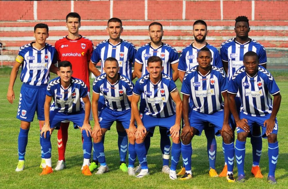 El Prishtina FC, con opciones de hacer historia ante el Europa. PrishtinaFC